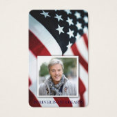 葬儀アメリカ国旗の祈りの言葉共感カード (正面)