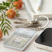 葬儀エレガントのお願い Memorial Keepsakeの写真|記念写真 キーホルダー (正面右)