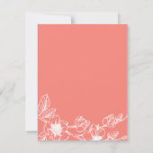 葬儀エレガントの礼状|コーラルマグノリア サンキューカード (裏面)