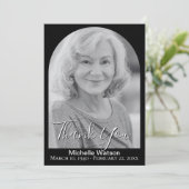 葬儀エレガントアーチフォトサンキューカード サンキューカード (スタンド正面)