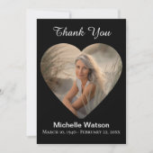 葬儀エレガントハート写真サンキューカード サンキューカード (正面)