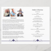 葬儀エレガントプログラムテンプレート (裏面)