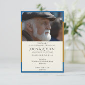 葬儀エレガント告知カード – 小さい形式 | サンキューカード (スタンド正面)