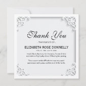 葬儀エレガント感謝 サンキューカード (正面)