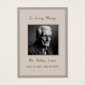 葬儀エレガント法要祈りの言葉カード (正面)