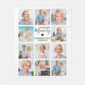 葬儀エレガント記念11パーソナライズされた写真 フリースブランケット (正面)