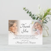 葬儀エレガント記念3枚ありがとう サンキューカード (スタンド正面)