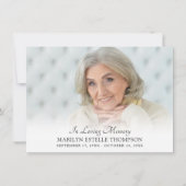 葬儀エレガント記念3枚ありがとう サンキューカード (裏面)