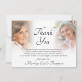 葬儀エレガント記念3枚ありがとう サンキューカード (正面)