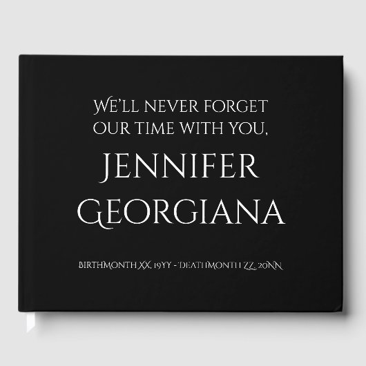 葬儀エレガント/メモリアルゲストブック ゲストブック (正面)