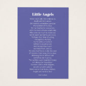 葬儀エンジェル白歌写真ブックマーク (裏面)