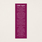 葬儀エンジェル白歌写真ブックマーク (裏面)