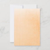 葬儀オレンジバラ写真家族サンキューカード サンキューカード (裏面)