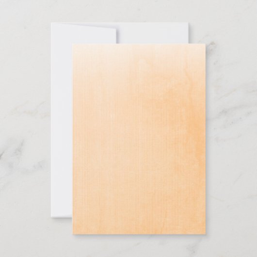 葬儀オレンジバラ写真家族サンキューカード サンキューカード (裏面)