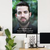 葬儀カスタムの写真の愛の記憶の喪失 ポスター (ホームオフィス)