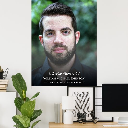 葬儀カスタムの写真の愛の記憶の喪失 ポスター (ホームオフィス)