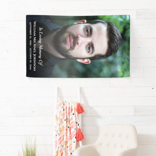 葬儀カスタムの写真の愛の記憶の喪失 横断幕 (インサイチュ)