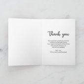 葬儀カスタム写真死別悔やみや弔慰記念碑 サンキューカード (内部)