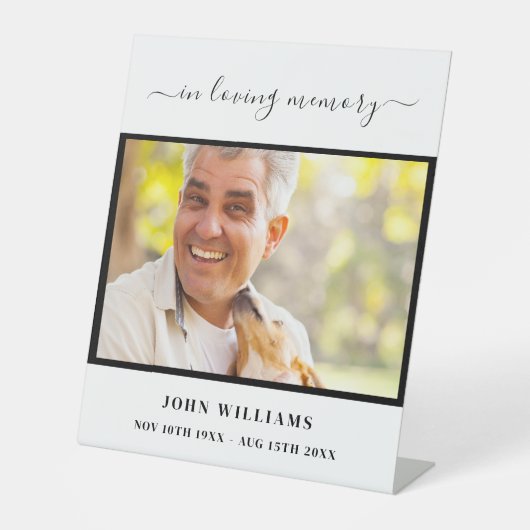 葬儀カスタム写真記念披露宴脚本 台座サイン (正面)