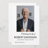 葬儀カスタム記念写真台 プログラム (正面/裏面)