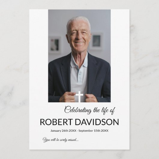 葬儀カスタム記念写真台 プログラム (正面)