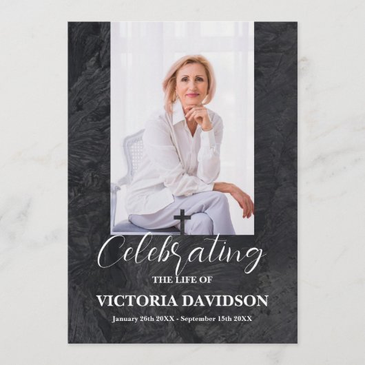 葬儀カスタム記念写真台 プログラム (正面)