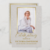 葬儀カスタム記念写真台 プログラム (正面/裏面)