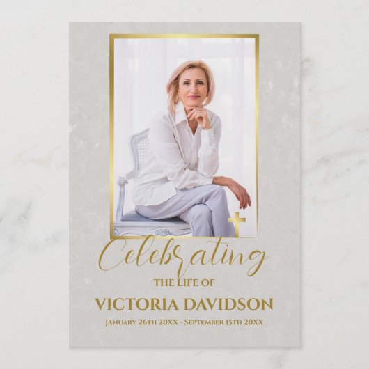 葬儀カスタム記念写真台 プログラム (正面)