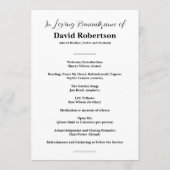 葬儀カスタム記念写真台 プログラム (裏面)