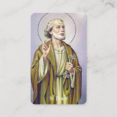 葬儀カトリック聖ペテロ祈りの言葉同情カード 名刺 (正面)