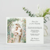 葬儀カトリック記念聖母マリアとイエスフローラ サンキューカード (スタンド正面)