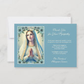 葬儀カトリック追悼式 サンキューカード (正面)