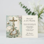 葬儀カトリック・イエス・バラの弔問 サンキューカード (スタンド正面)