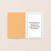 葬儀クロスお悔やみメッセージ 箔カード (内部)