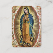 葬儀グアダルーペスペインの祈りの言葉共感表 名刺 (正面)