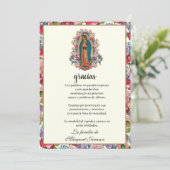 葬儀グアダルーペ弔問悔やみや弔慰 サンキューカード (スタンド正面)