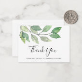 葬儀グリーンリー悔やみや弔慰 ノートカード (正面/裏面インサイチュ)