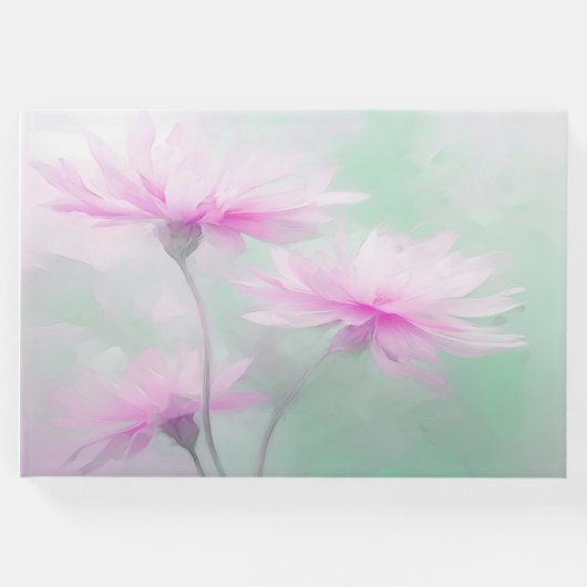 葬儀ゲストブックピンクフローラ ゲストブック (正面)