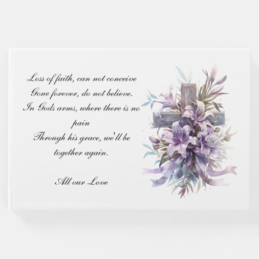 葬儀ゲストブックフローラクロス ゲストブック (正面)