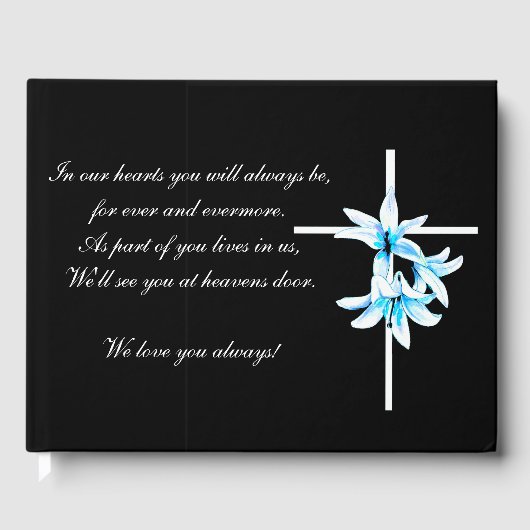 葬儀ゲストブックフローラクロス ゲストブック (正面)