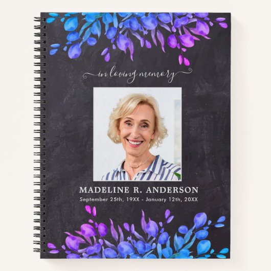 葬儀ゲストブック植物写真資料館 ノートブック (正面)