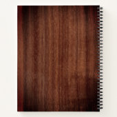 葬儀ゲストブック記念素朴フローラ写真 ノートブック (裏面)