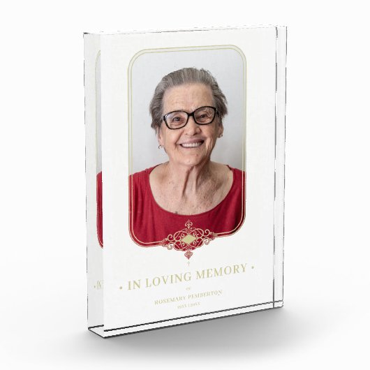 葬儀ゴールデンエフェクト装飾レース効果写真 フォトブロック (左)