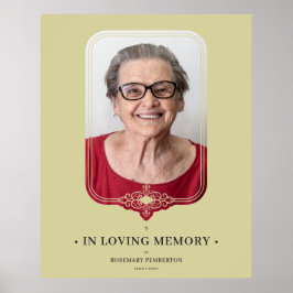 葬儀ゴールデンエフェクト装飾華やかな写真 ポスター