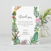 葬儀サボテンサンキューカード サンキューカード (スタンド正面)