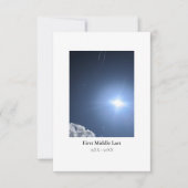 葬儀サンキューカードカスタムと写真付き(ポートレート) サンキューカード (正面)