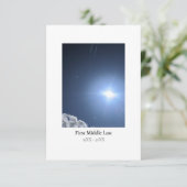 葬儀サンキューカードカスタムと写真付き(ポートレート) サンキューカード (スタンド正面)