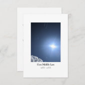 葬儀サンキューカードカスタムと写真付き(ポートレート) サンキューカード (正面/裏面)