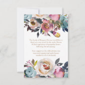 葬儀サンキューカードダスティブルー&ミスティバラ1 招待状 (裏面)