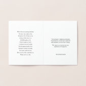 葬儀サンキューカード金ゴールドクロス2フォイル 箔カード (内部)